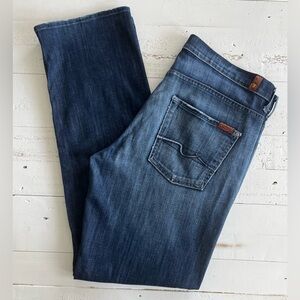 7 for all mankind Slouchy Button Fly Jeans Size 33 Length 32”
